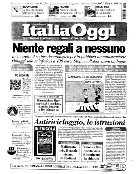 Italia oggi : quotidiano di economia finanza e politica